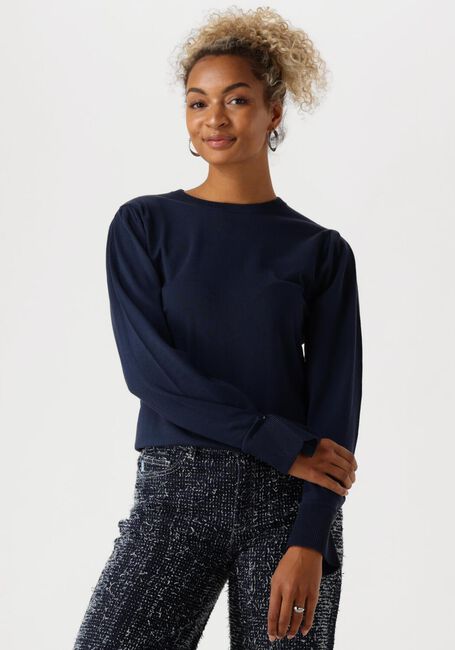 Blauwe FABIENNE CHAPOT Trui MOLLY BUTTON PULLOVER - large