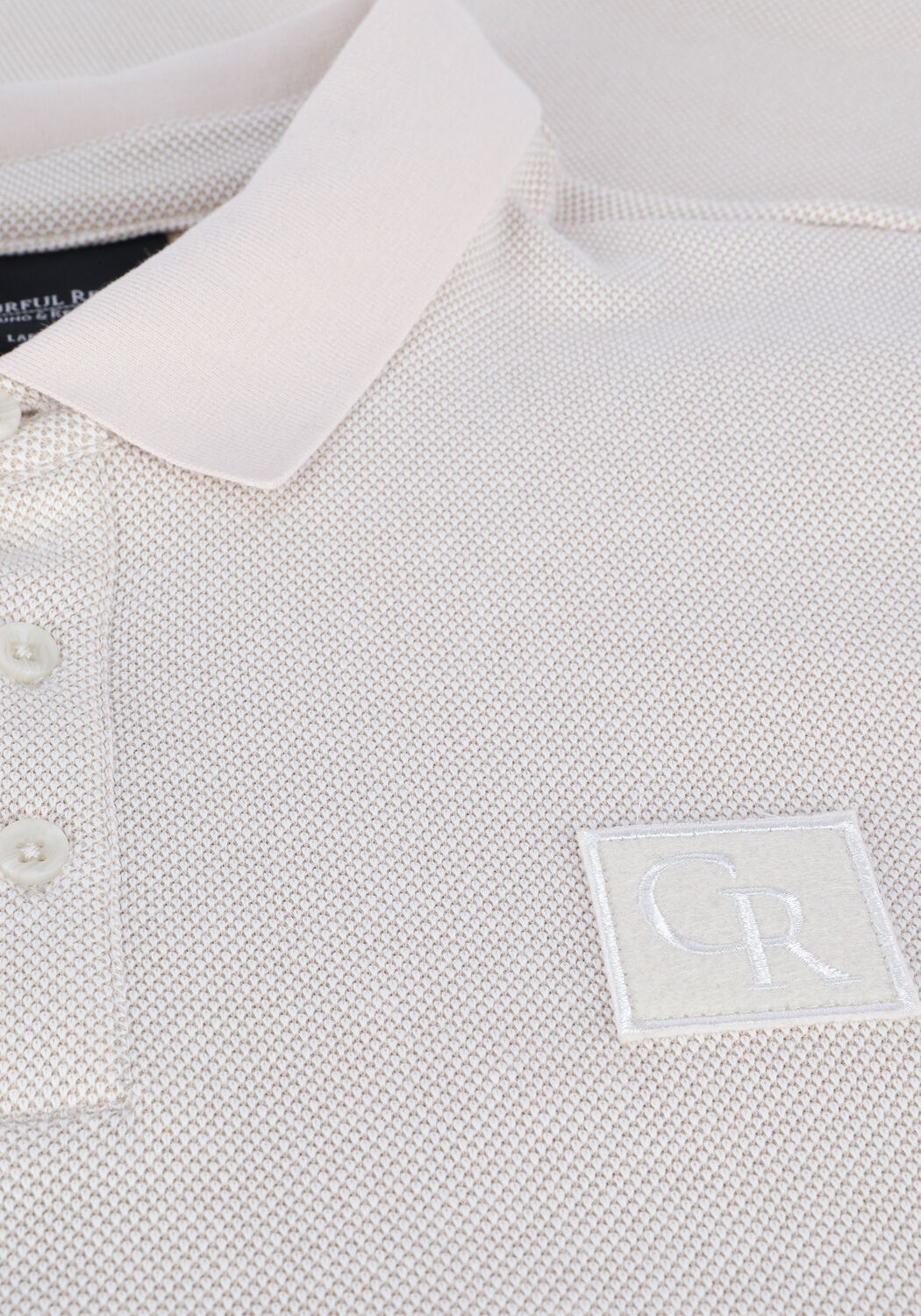 COLOURFUL REBEL Polo STRUCTURE PATCH POLO en beige - large