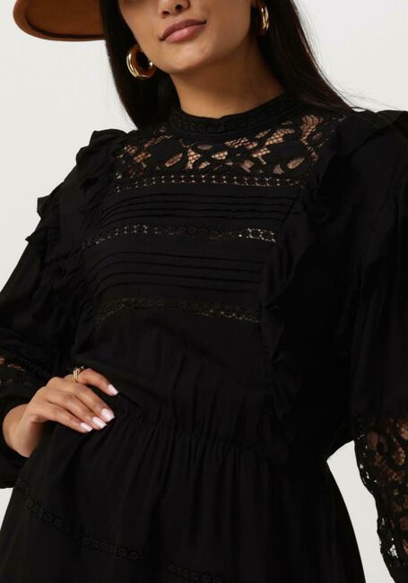 Zwarte OBJECT Mini jurk OBJARIENNE NEW L/S DRESS E DIV - large