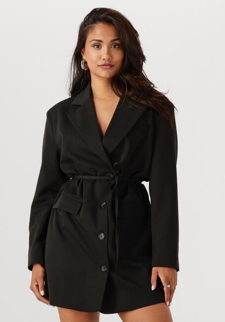 Zwarte ANOTHER LABEL Mini jurk JILLI BLAZER DRESS L/S - large