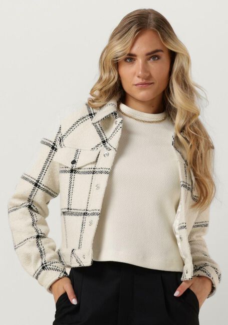 Gebroken wit VANILIA Jack BIG CHECK CARDI - large