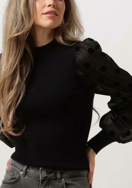 Y.A.S. Pull YASDOTME LS KNIT PULLOVER en noir - large