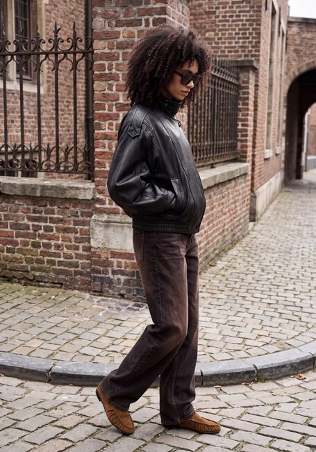 IBANA Veste en cuir JOZINE en noir - large