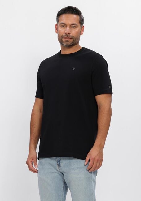 CAST IRON T-shirt REGULAR FIT INTERLOCK en noir - large