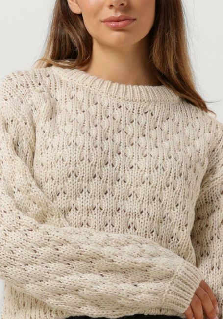 Y.A.S. Pull YASBUBBA LS KNIT PULLOVER S. en beige - large