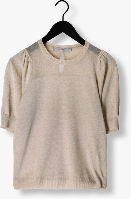 SUMMUM T-shirt SHORT SLEEVE SWEATER REFIED SUSTAINABLE VISCOSE KNIT en beige - large