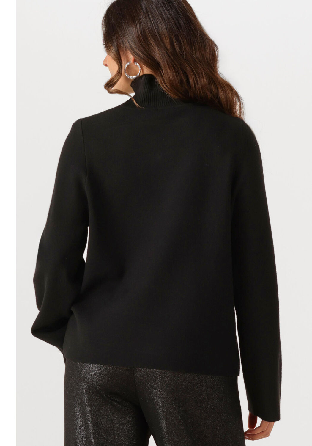 OBJECT Pull OBJREYNARD HIGH NECK PULLOVER en noir - large