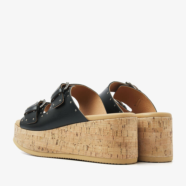 VIA VAI SISSEL MIRA Tongs en noir - large