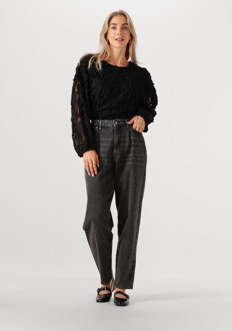 CO'COUTURE Mom jeans VIKA PLEAT LONG JEANS en noir - large