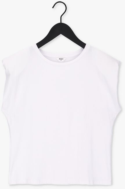 OBJECT T-shirt OBJSTEPHANIE JEANETTE S/S TOP en blanc - large