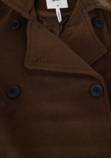 OBJECT Manteau CLARA WOOL COAT en marron - large