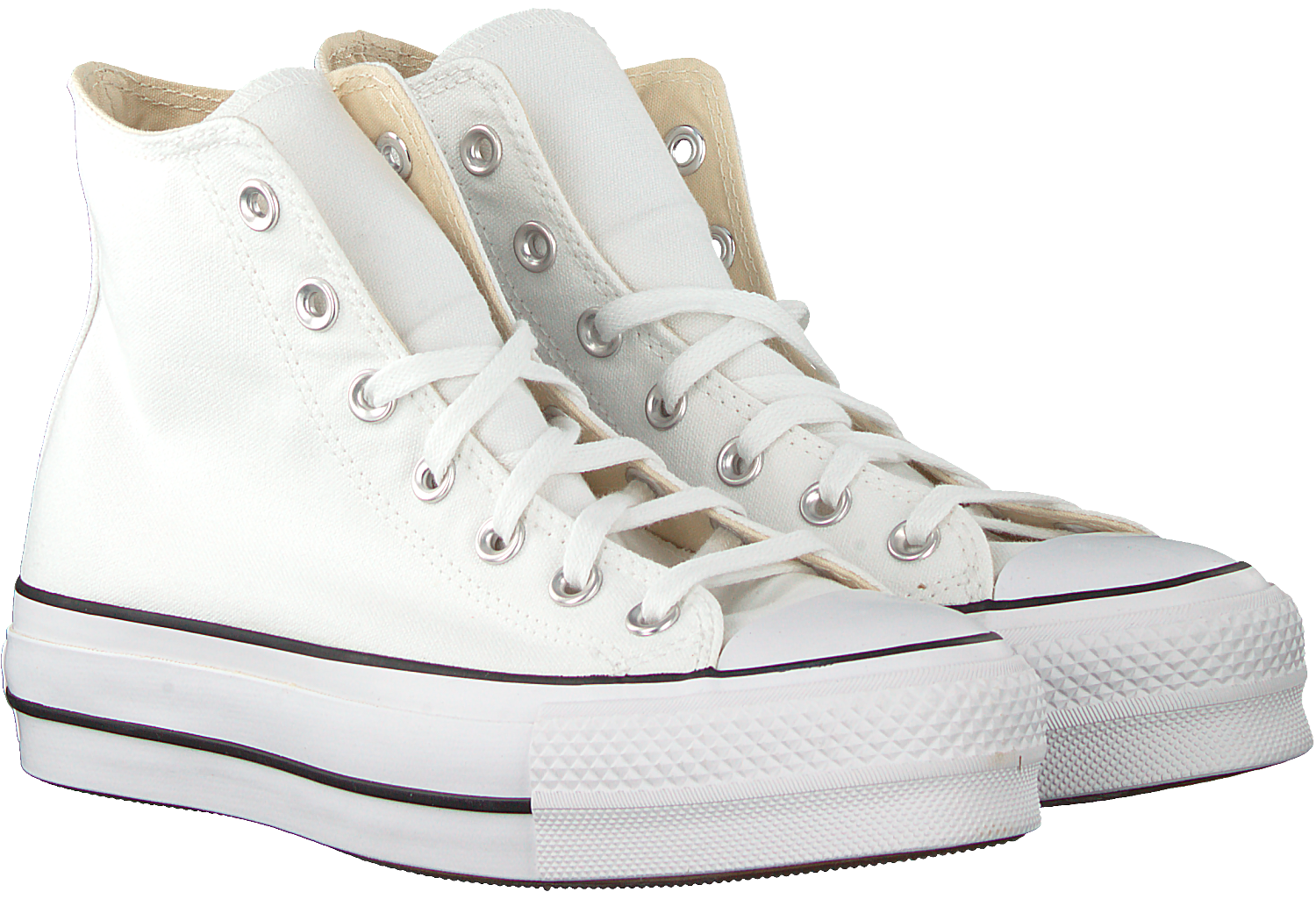 converse montante blanches