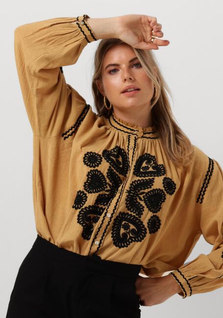 ANTIK BATIK ROBBY BLOUSE Blouses en camel - large