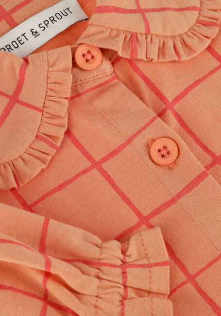 Oranje Sproet & Sprout  BLOUSE CHECK PRINT - large