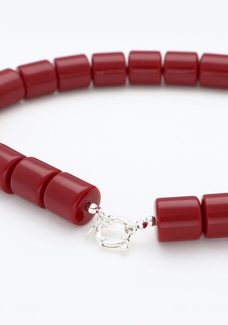 Rode BONNIE STUDIOS Sieraad CHERRY KISS NECKLACE - large