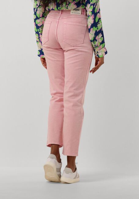POM AMSTERDAM Straight leg jeans ELLI STRAIGHT BLOOMING PINK JEANS en rose - large