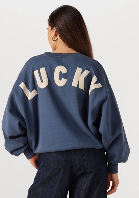 BY-BAR Pull BIBI LUCKY CURVE SWEATER Bleu foncé - large