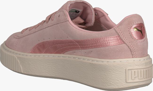 Roze PUMA Sneakers SUEDE PLATFORM MONO SATIN - large