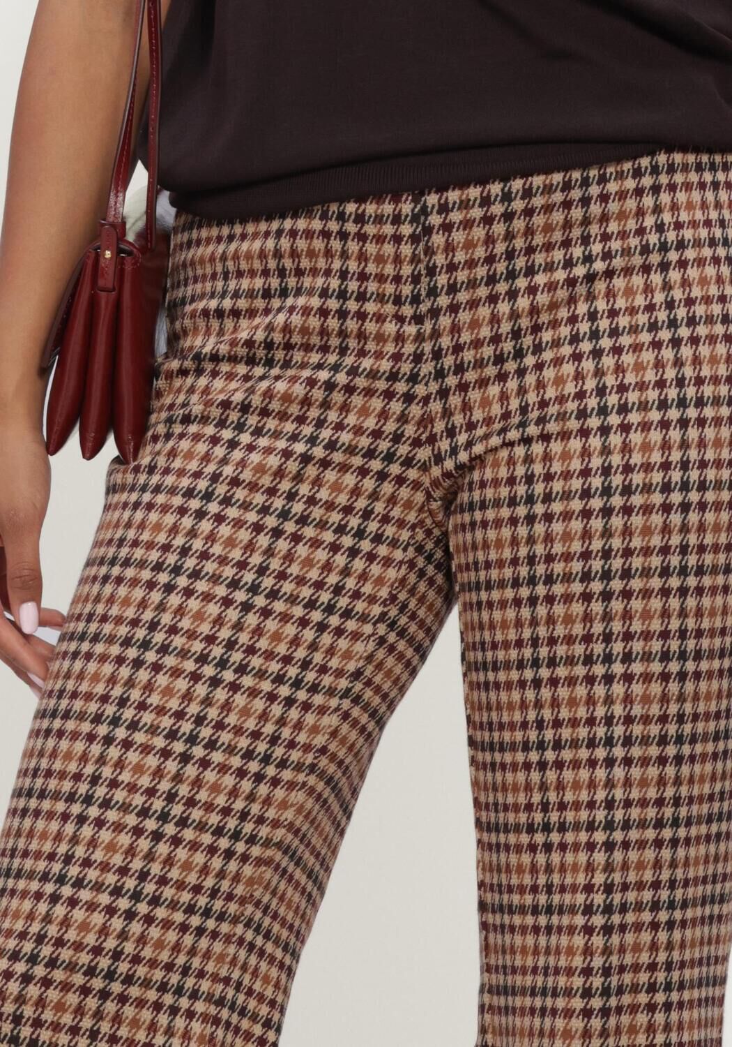 CAMBIO Pantalon large FAMOUS en marron - large