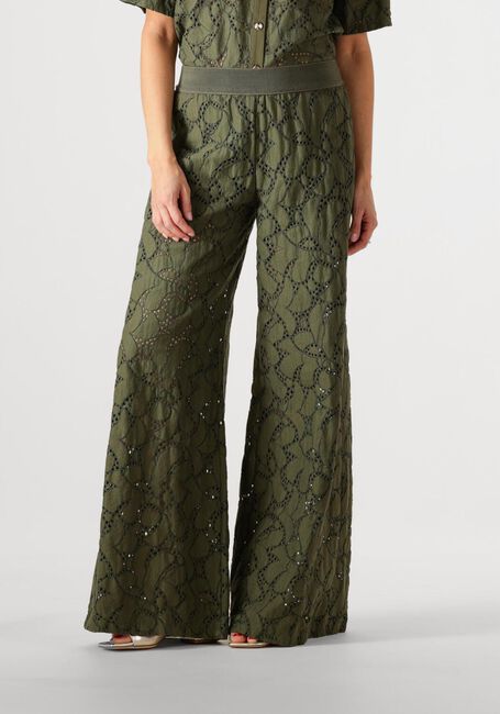 CAROLINE BISS Pantalon large 1550 en vert - large