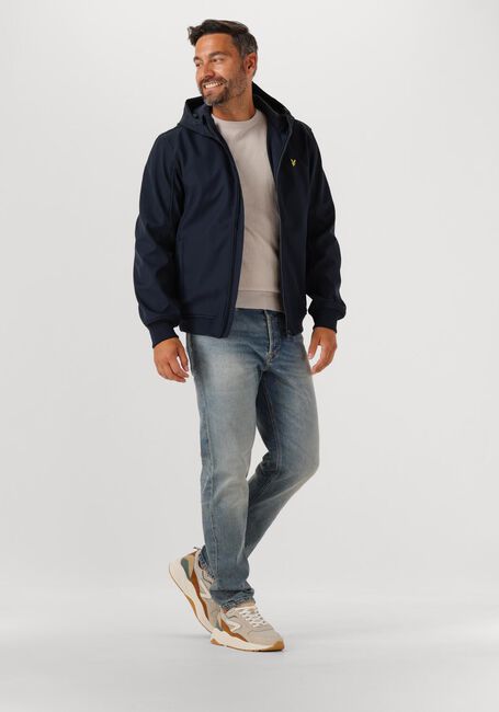 Donkerblauwe LYLE & SCOTT Jack FLEECE BACK SOFTSHELL - large