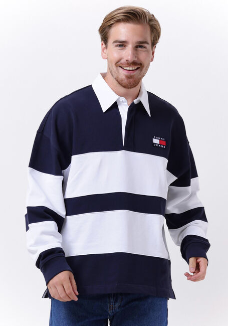 TOMMY JEANS Pull TJM SKATER ARCHIVE BLOCK RUGBY en multicolore - large