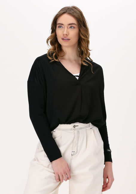 Zwarte 10DAYS  FLOWY BLOUSE - large