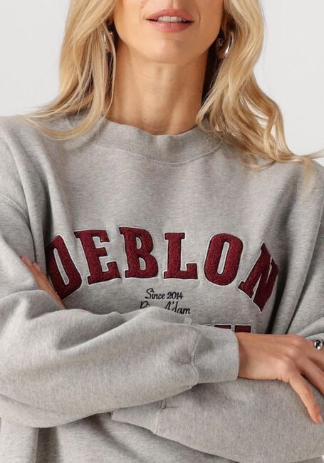 Lichtgrijze DEBLON SPORTS Sweater MALOU SWEATER - large
