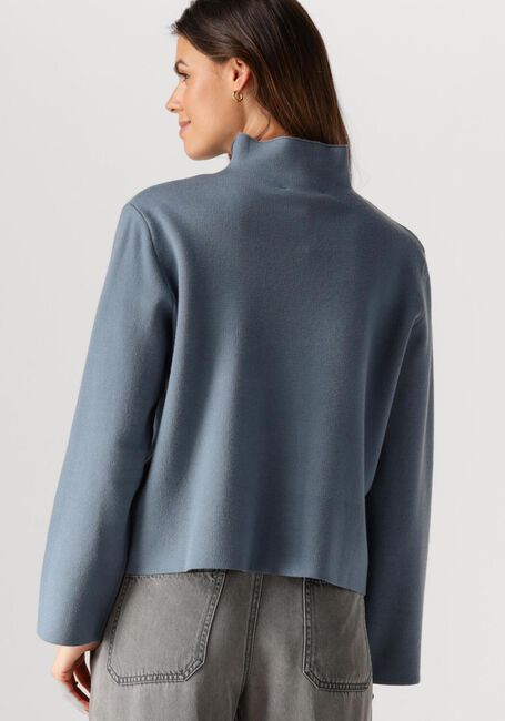 Blauwe MINUS Trui LUPI HIGH NECK PULLOVER - large