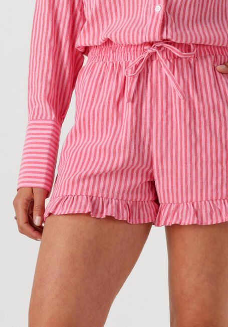 COLOURFUL REBEL Pantalon large SENSA STRIPED RUFFLE SHORT en beige - large