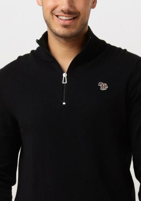 PS PAUL SMITH Pull MENS SWEATER ZIP NECK ZEB BAD en noir - large