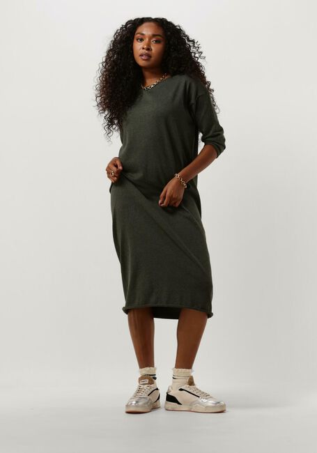 PENN & INK Robe midi W23B217 Kaki - large