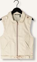 Ecru NOBELL Gilet BOWIE FAKE LEATHER BIKE GILETTE Ecru NOBELL Gilet BOWIE FAKE LEATHER BIKE GILETTE - medium
