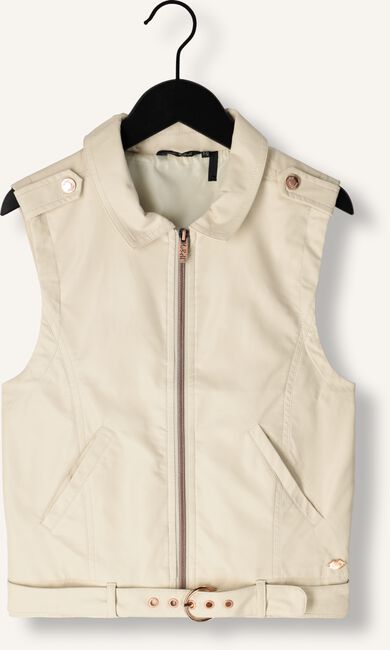 Ecru NOBELL Gilet BOWIE FAKE LEATHER BIKE GILETTE Ecru NOBELL Gilet BOWIE FAKE LEATHER BIKE GILETTE - large