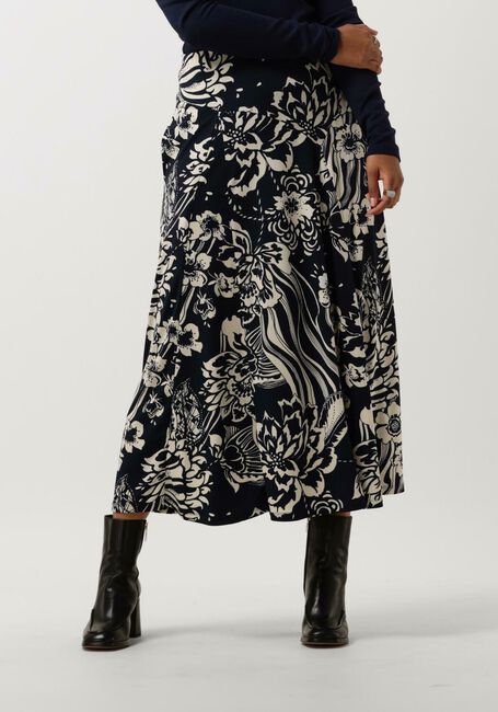 Blauwe VANILIA Midirok SWIRL MIDI - large