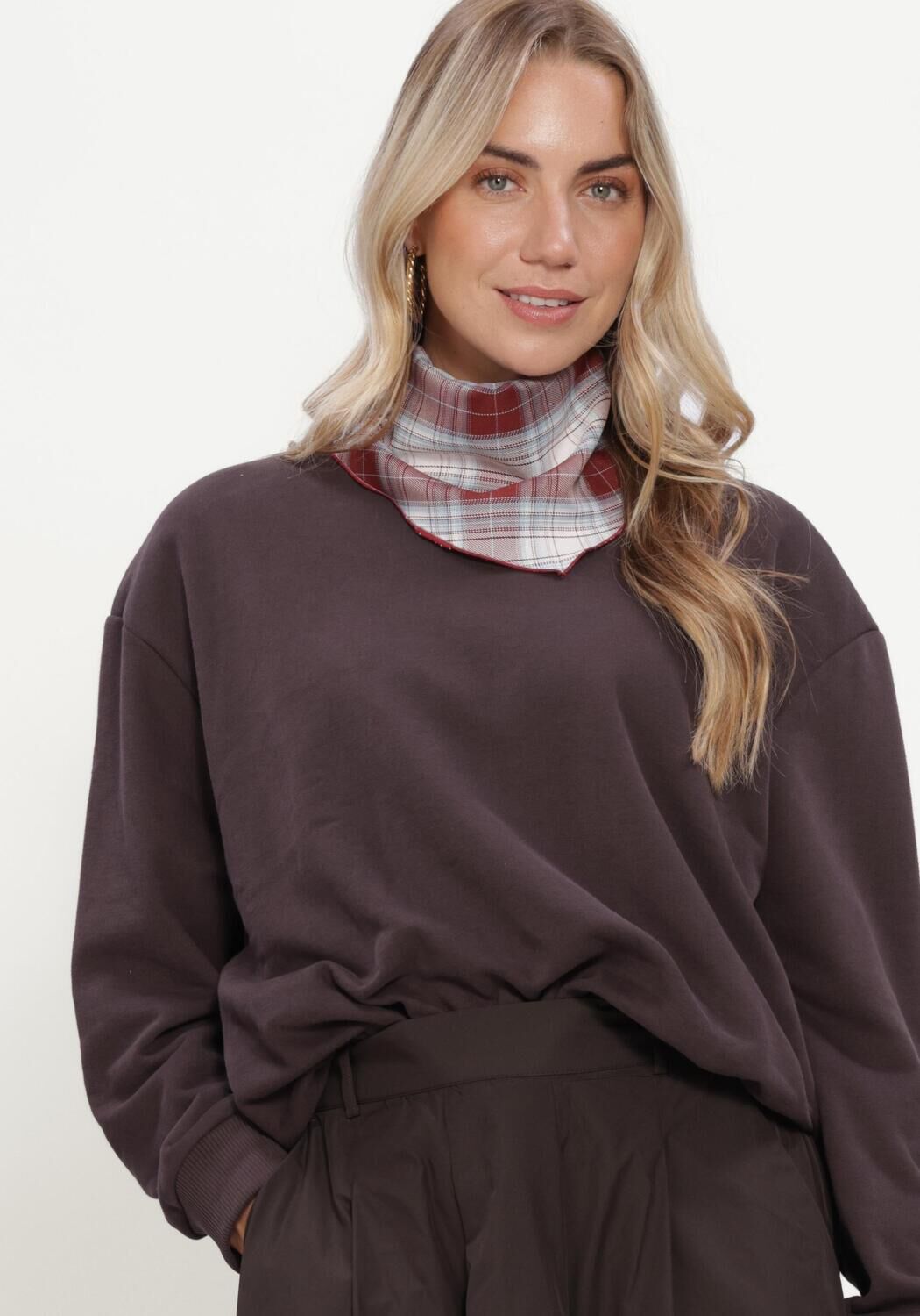 Bruine SUMMUM Sweater BALLOON SWEAT PEACHED TERRY - large