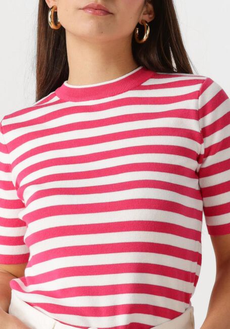 OBJECT T-shirt OBJESTER S/S NEW KNIT PULLOVER en rose - large