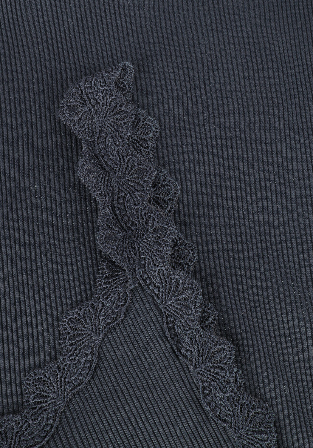 Grijze CC HEART Top SILK LACE CAMISOLE - large