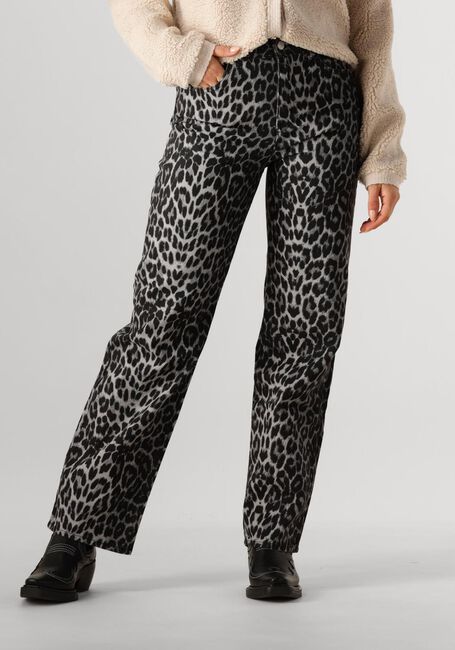 NEO NOIR Pantalons longs SIMONA LEOPARD PANTS en marron - large
