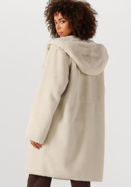 Ecru BEAUMONT Faux fur jas MAYA COAT - large