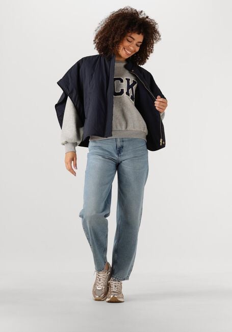 Grijze BY-BAR Trui BIBI PATCHWORK SWEATER - large