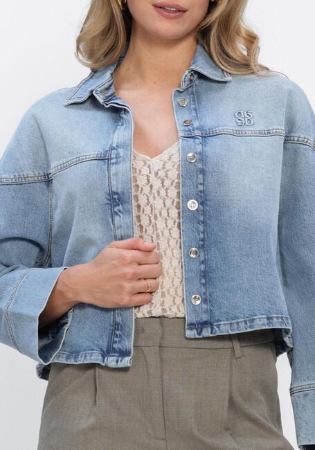 DANTE6 Veste en jean TALISA DENIM CAPE SHIRT en bleu - large