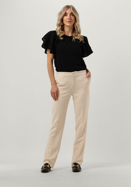 SUMMUM Haut TOP BUTTERFLY SLEEVES COTTON SINGLE JERSEY en noir - large