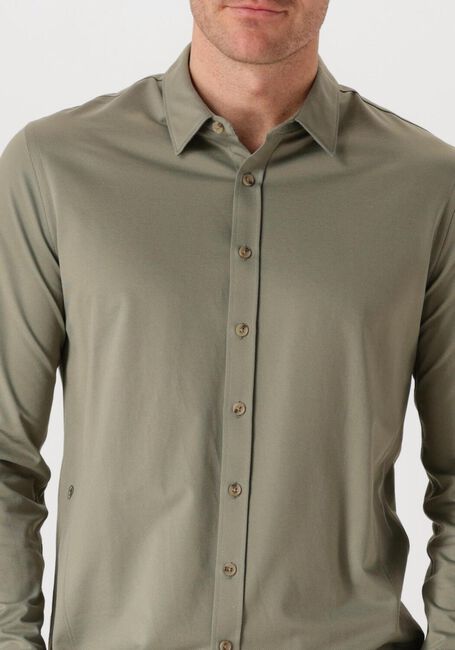 Groene CAST IRON Casual overhemd LONG SLEEVE SHIRT TWILL JERSEY 2 TONE - large