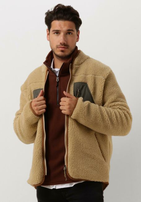 FORÉT Jack AURORA SHERPA JACKET en beige - large