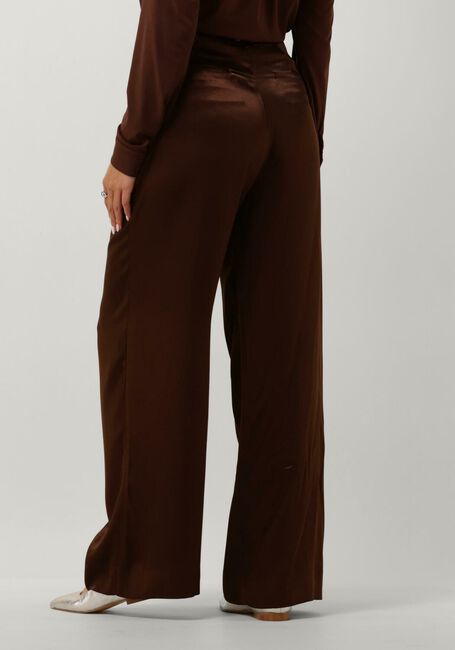 VANILIA Pantalon SATIN PLEATED W en marron - large