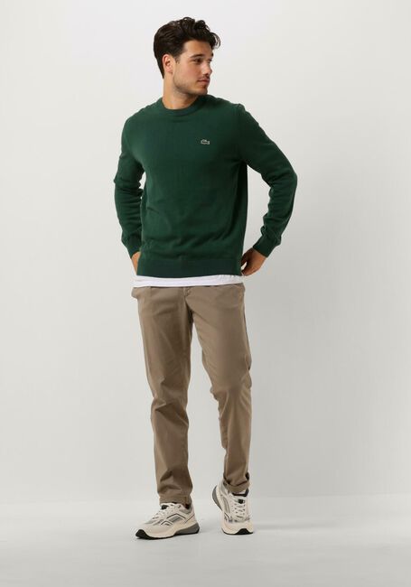 LACOSTE Pull 1HA1 MEN SWEATER Vert foncé - large