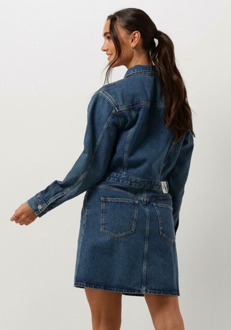 CALVIN KLEIN Mini robe DARTED DENIM SHIRT DRESS en bleu - large
