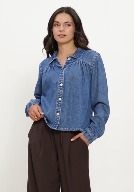 Blauwe MSCH COPENHAGEN  MSCHAGO RUE SHIRT - large