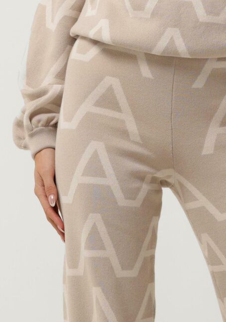 Zand ALIX THE LABEL Wijde broek LADIES KNITTED A JACQUARD PANTS - large